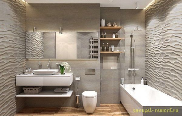 Современный дизайн ванной комнаты